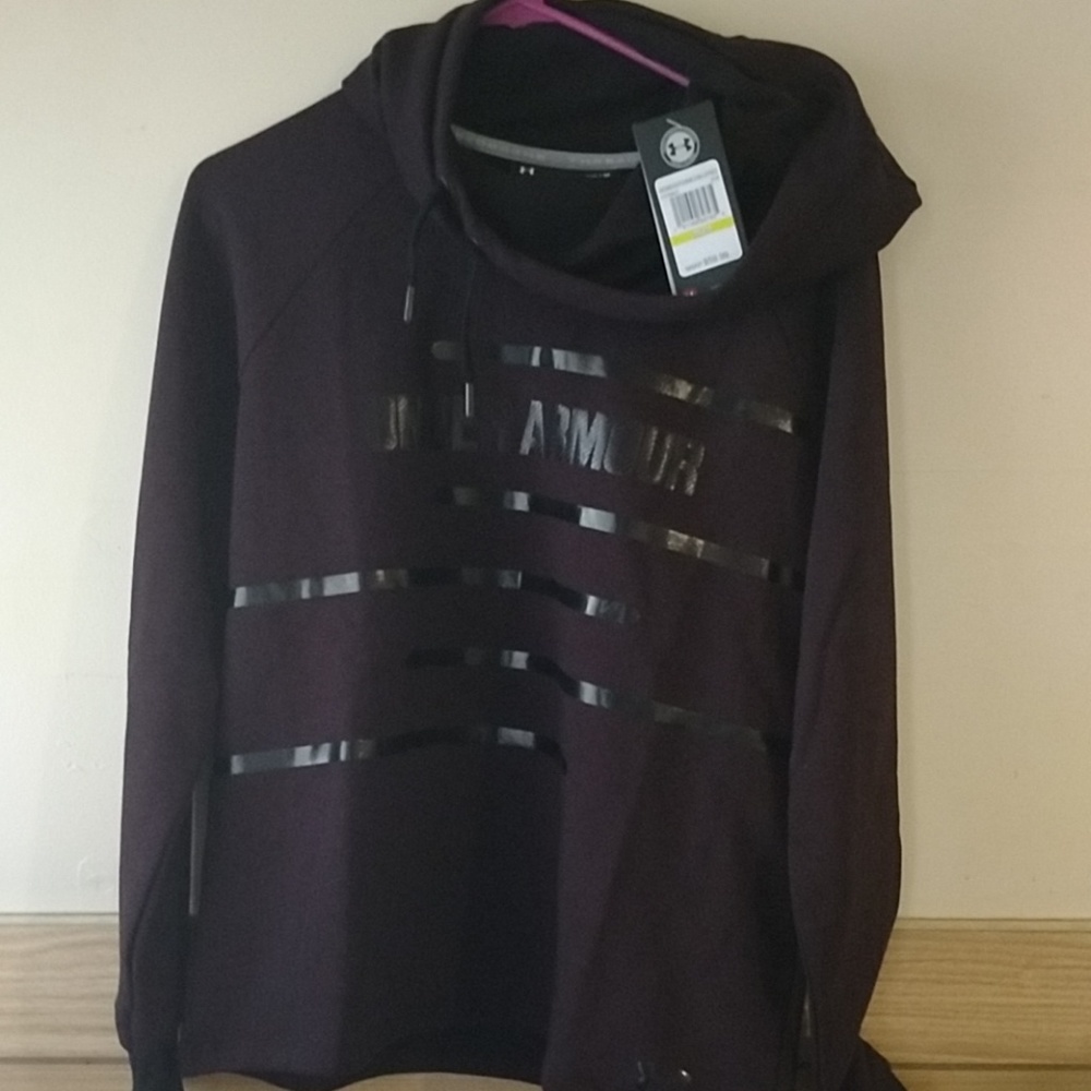 Under armour hoodie with added cowl neck tie if yo